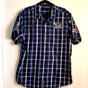 Harley Davidson Mens Short Sleeve Size XL Button Down